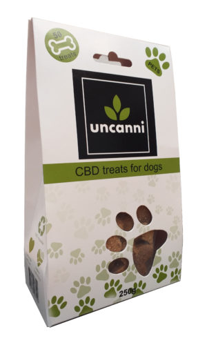 white bgrnd Uncanni CBD Dog Treats 250g (50x treats)